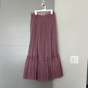 Maeve Purple Polka Dot Maxi Skirt | Anthropologie